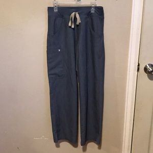 Figs XXS petite Kade scrub pant Heather Denim